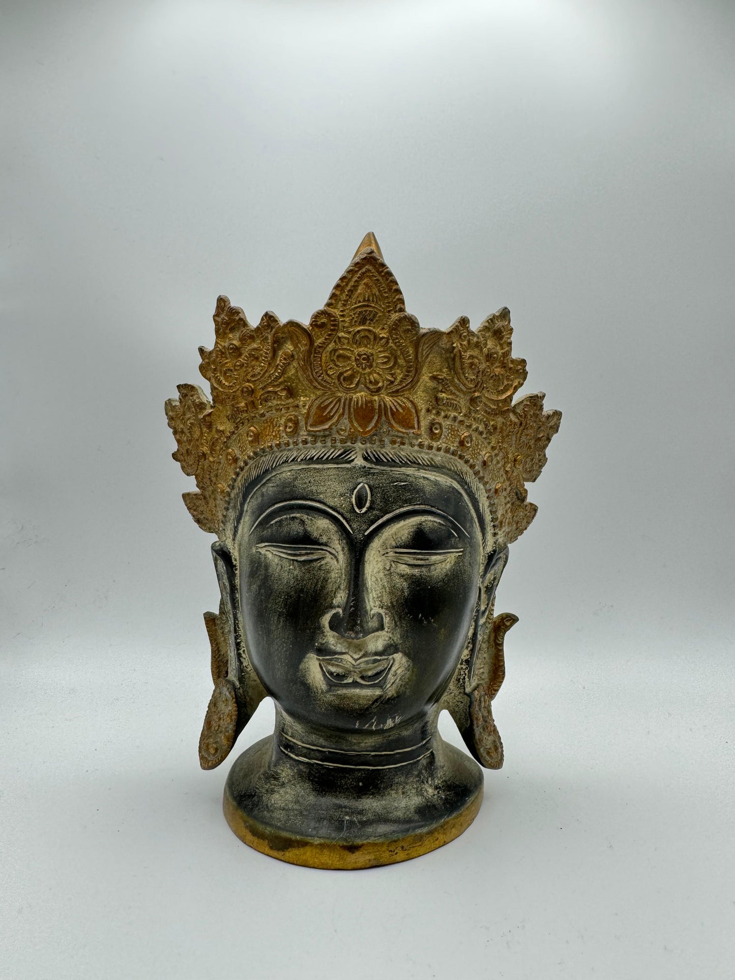 Lord Buddha Head in Brass