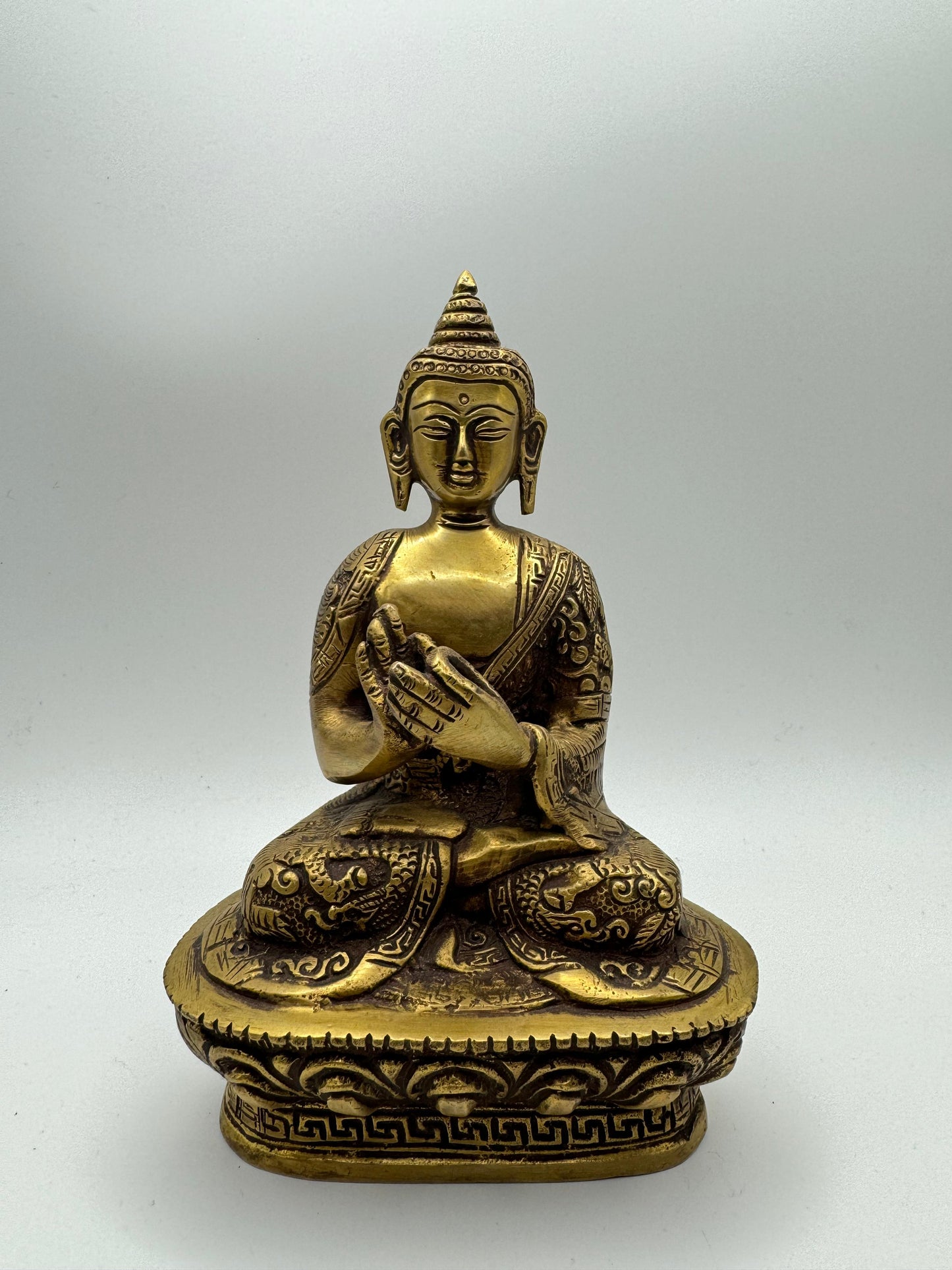Vairochana Antique Bronze Figurine Sculpture