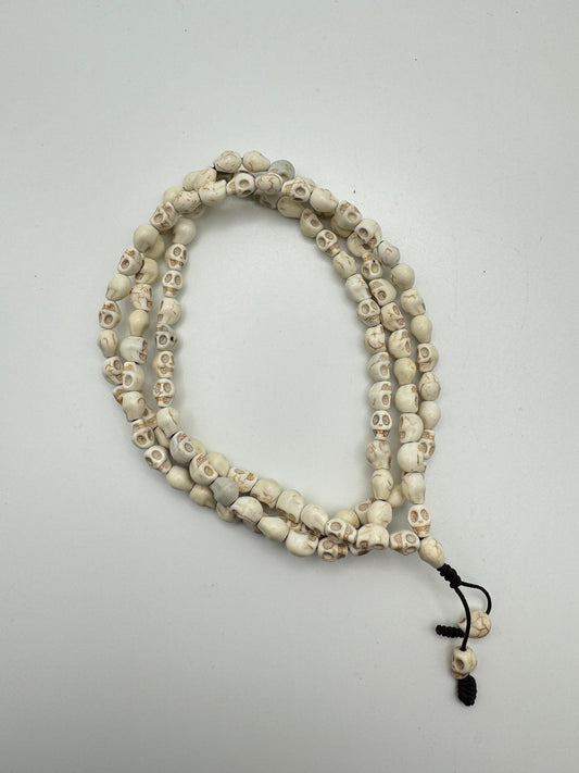 Carved Bone Skull/Narmund Mala