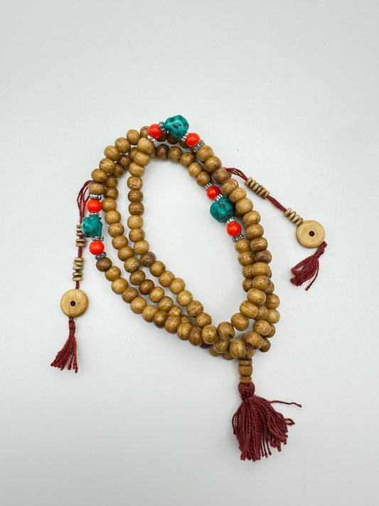 108 Natural Beads Prayer Buddha Buddhist Stretch Mala